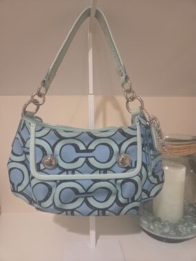Coach Poppy Groovy Blue Shoulder Bag #14982